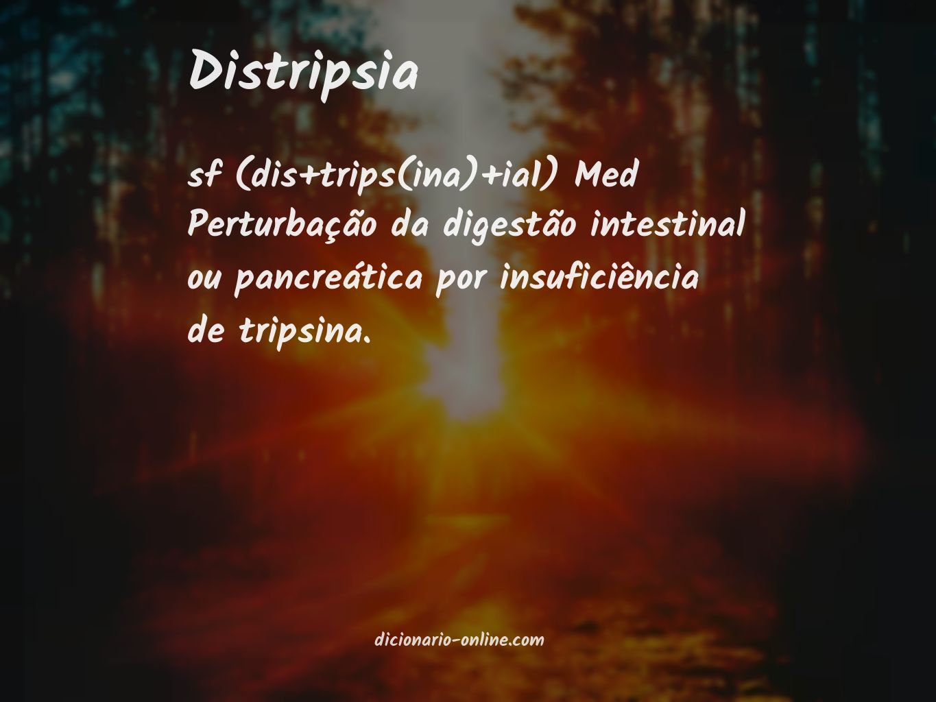 Significado de distripsia