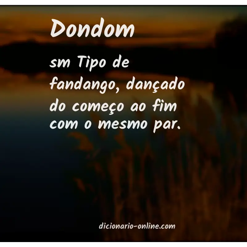 Significado de dondom