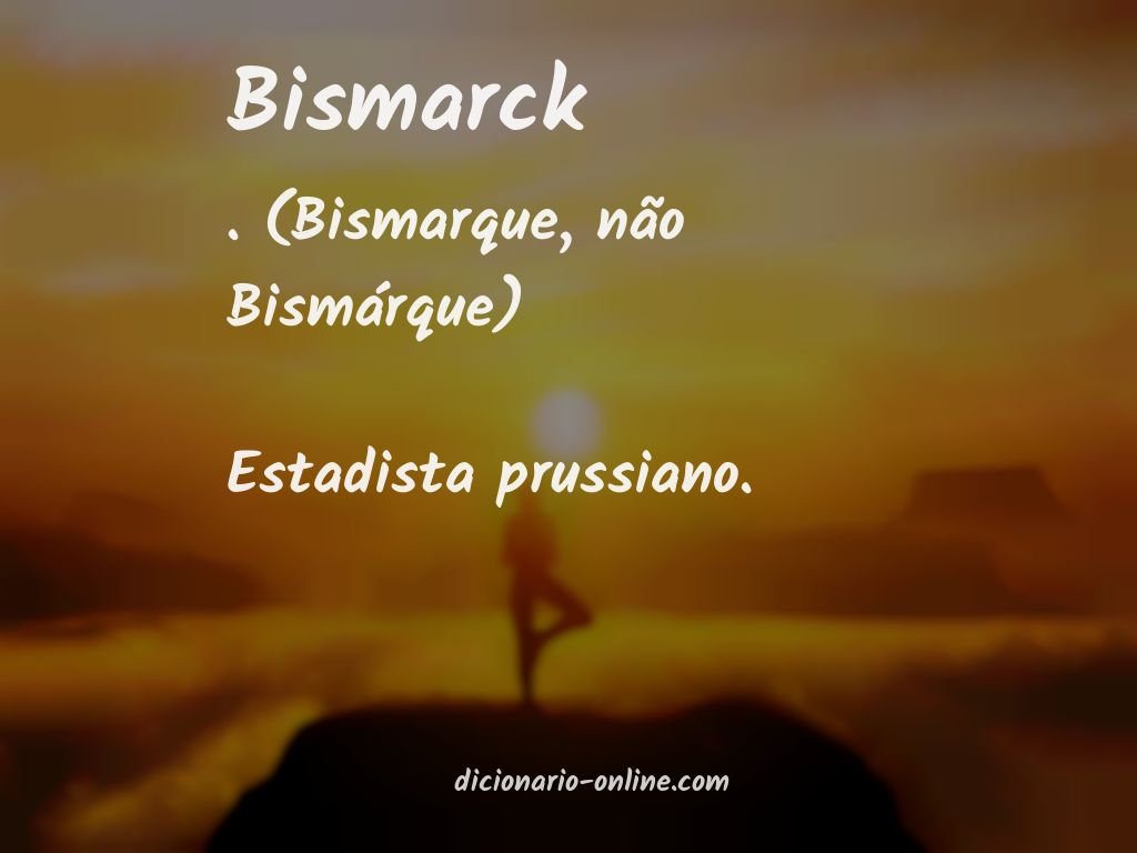 Significado de bismarck