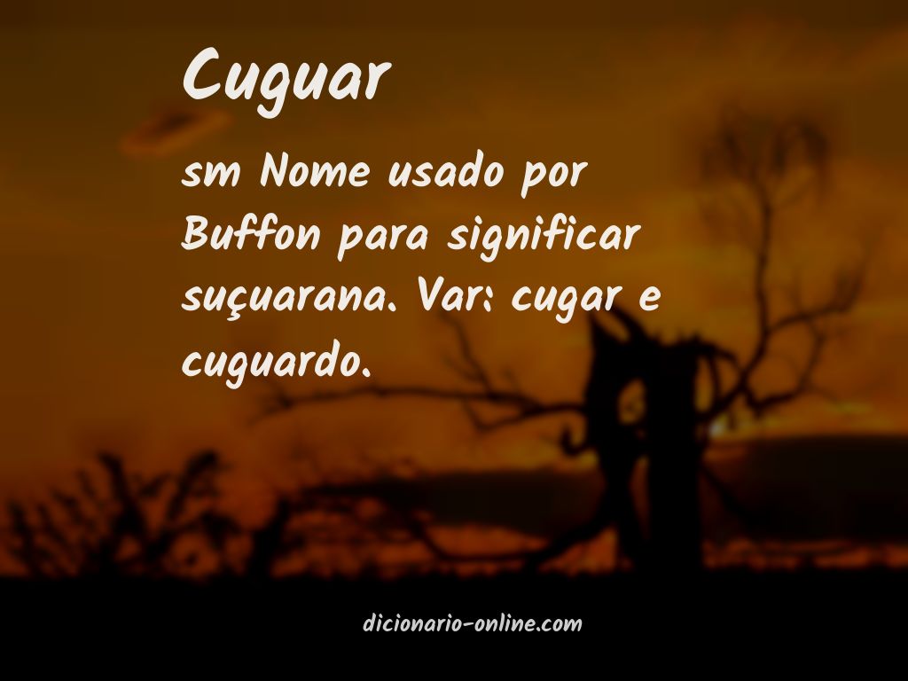 Significado de cuguar