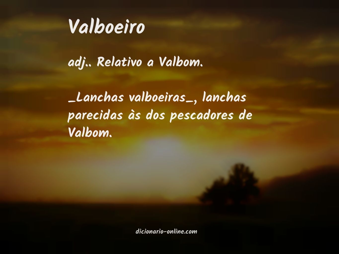 Significado de valboeiro