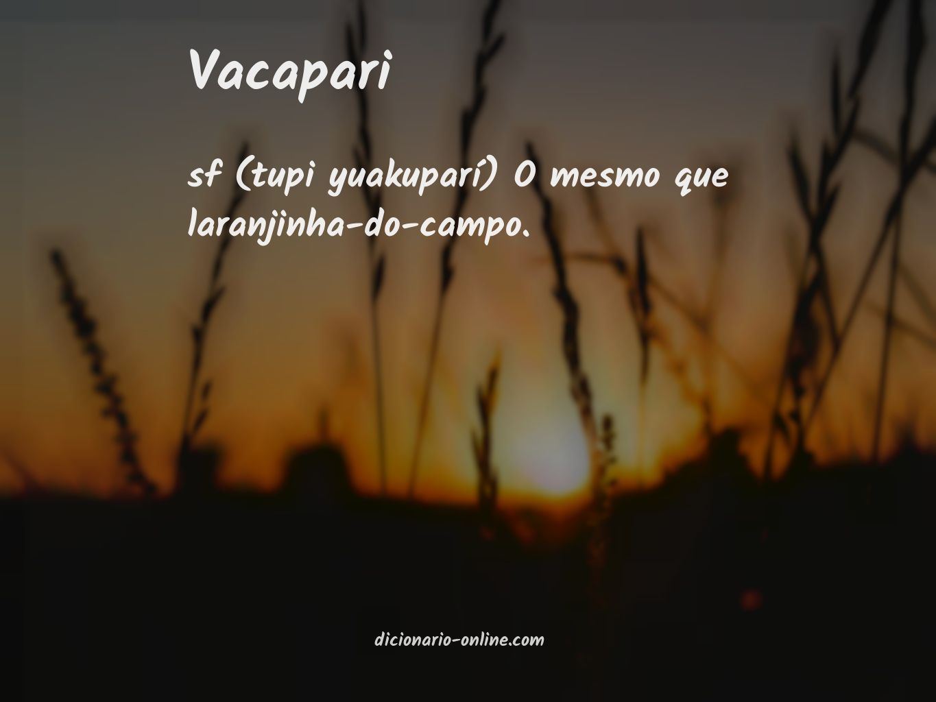 Significado de vacapari