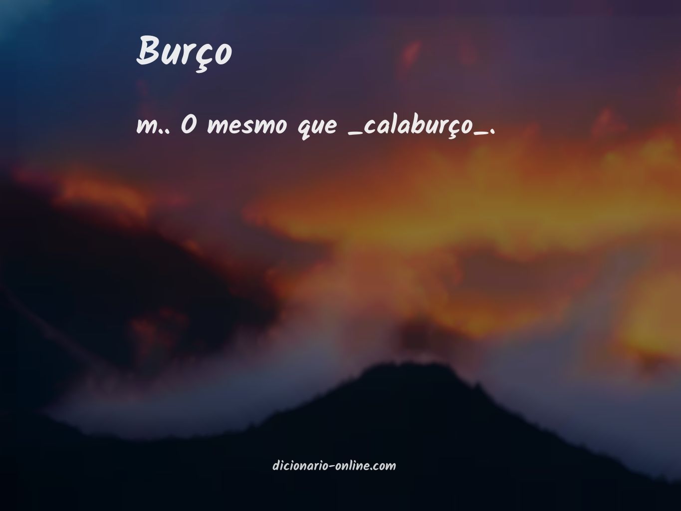 Significado de burço