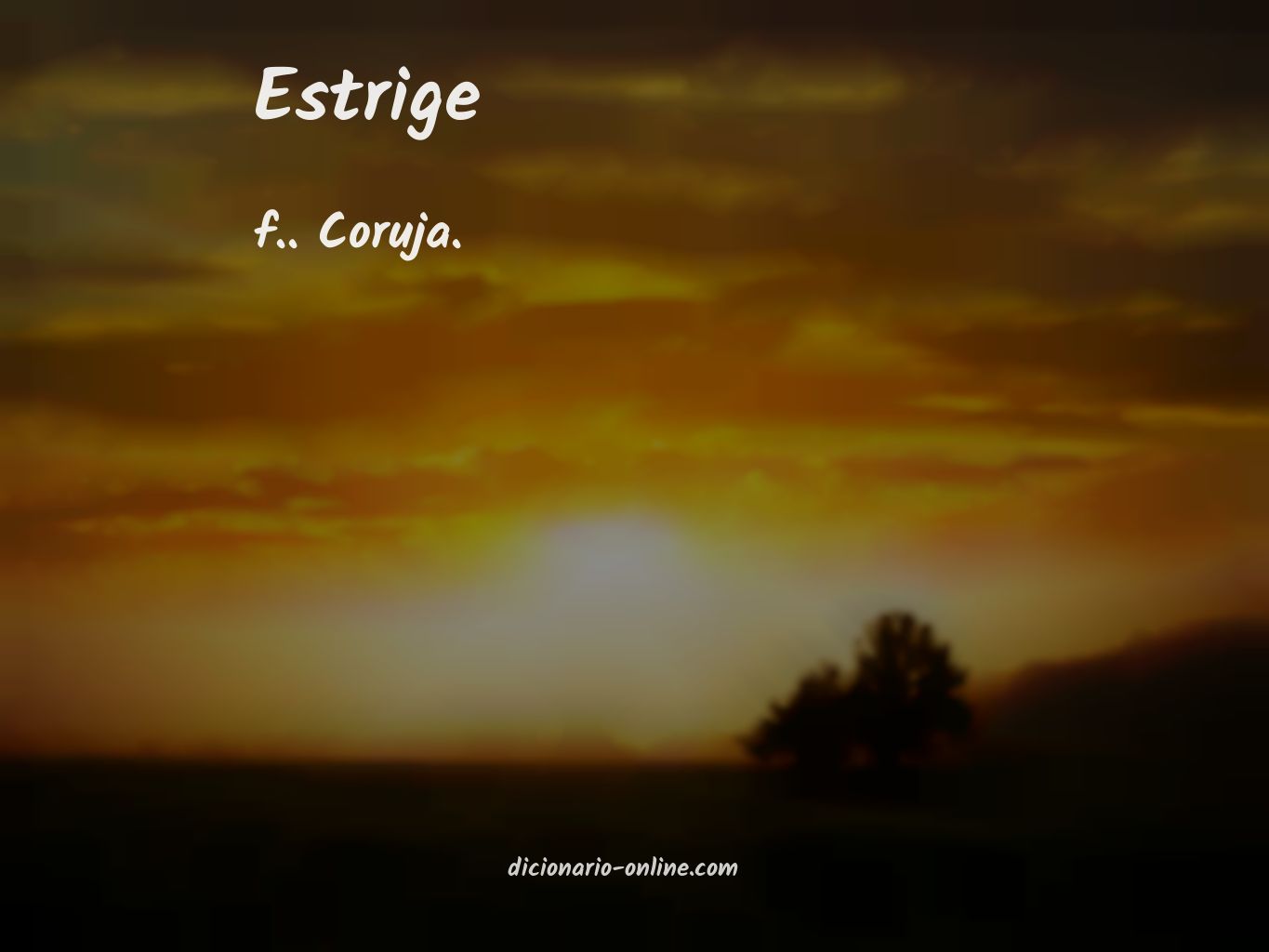 Significado de estrige