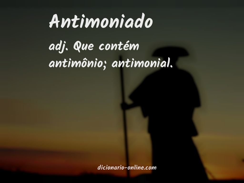 Significado de antimoniado