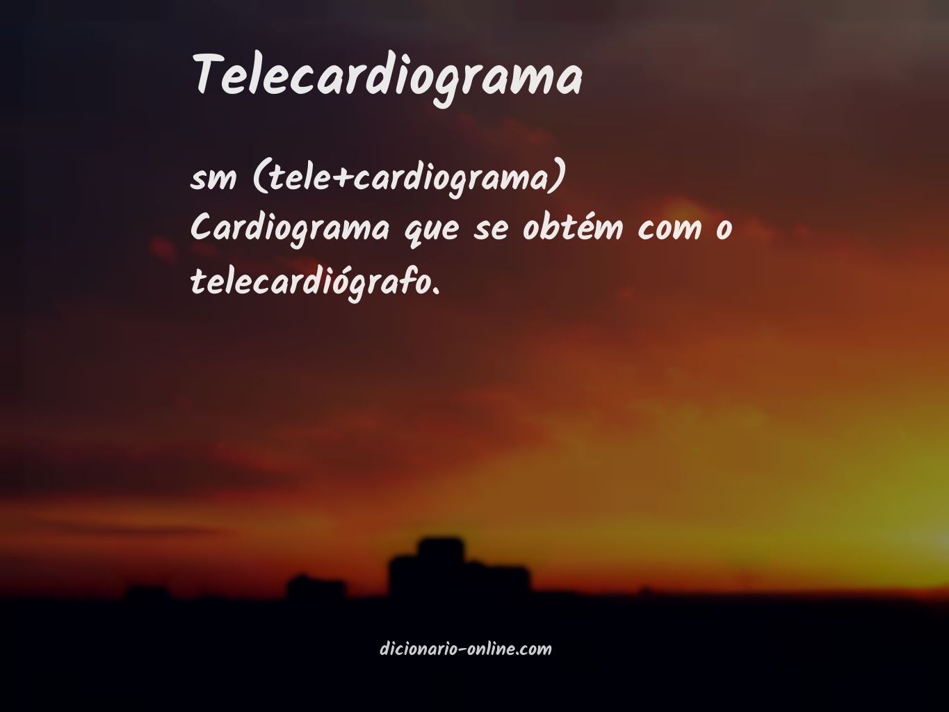 Significado de telecardiograma