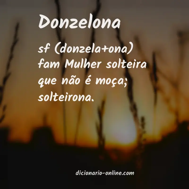 Significado de donzelona