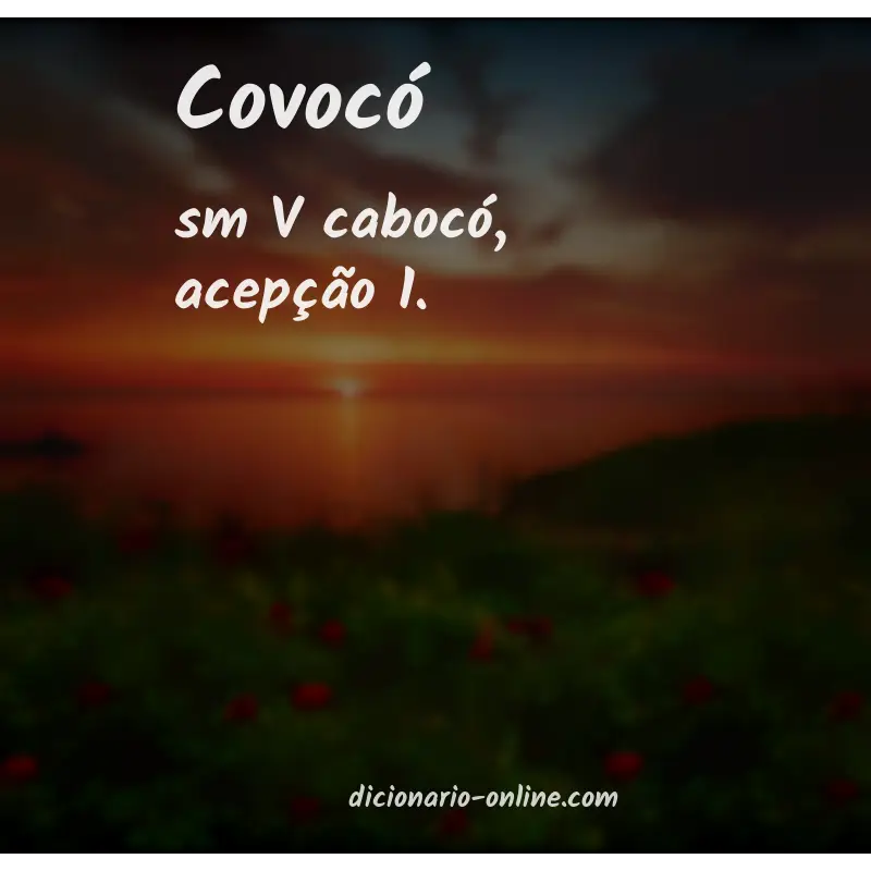Significado de covocó
