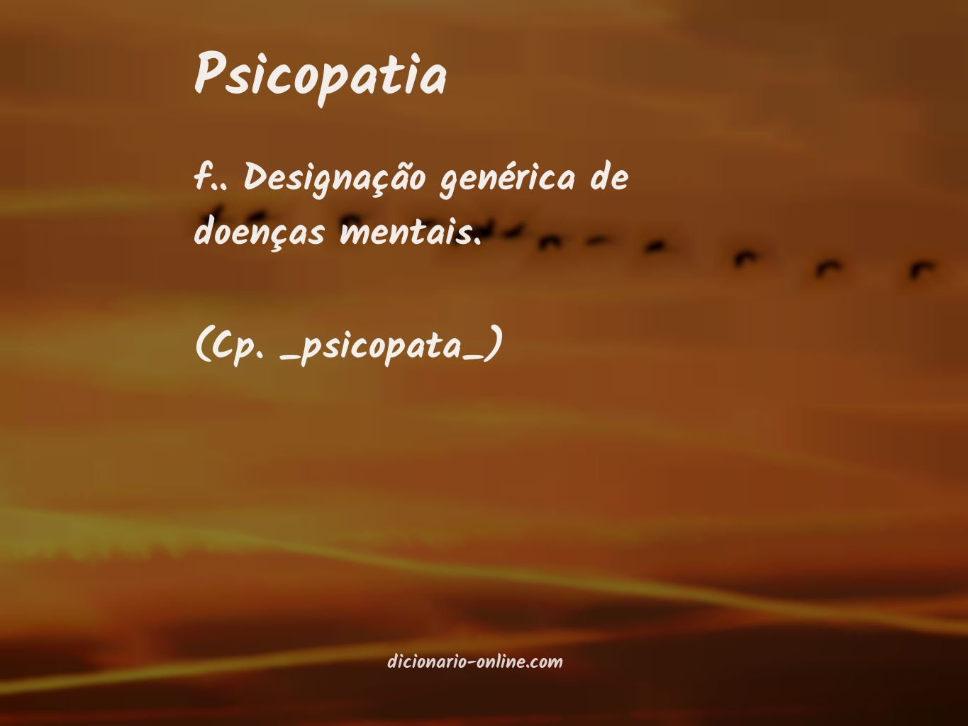 Significado de psicopatia