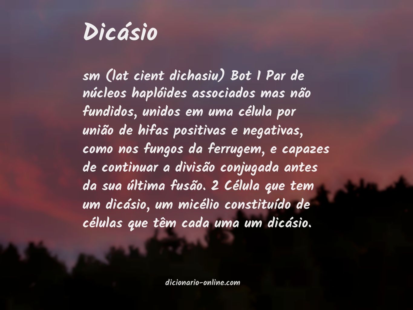 Significado de dicásio