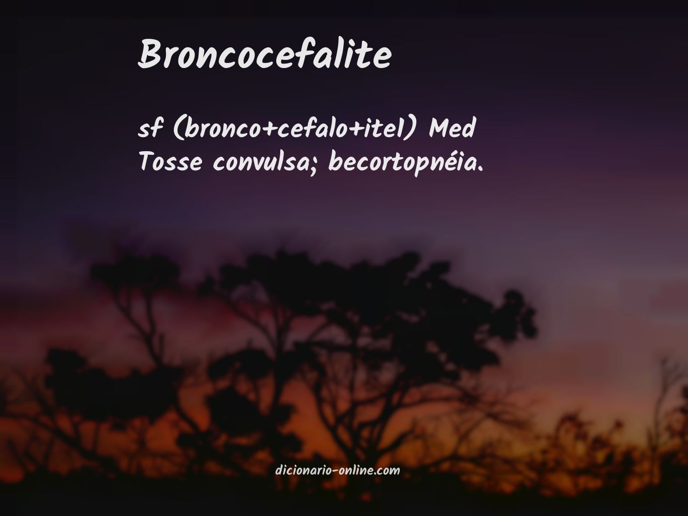Significado de broncocefalite