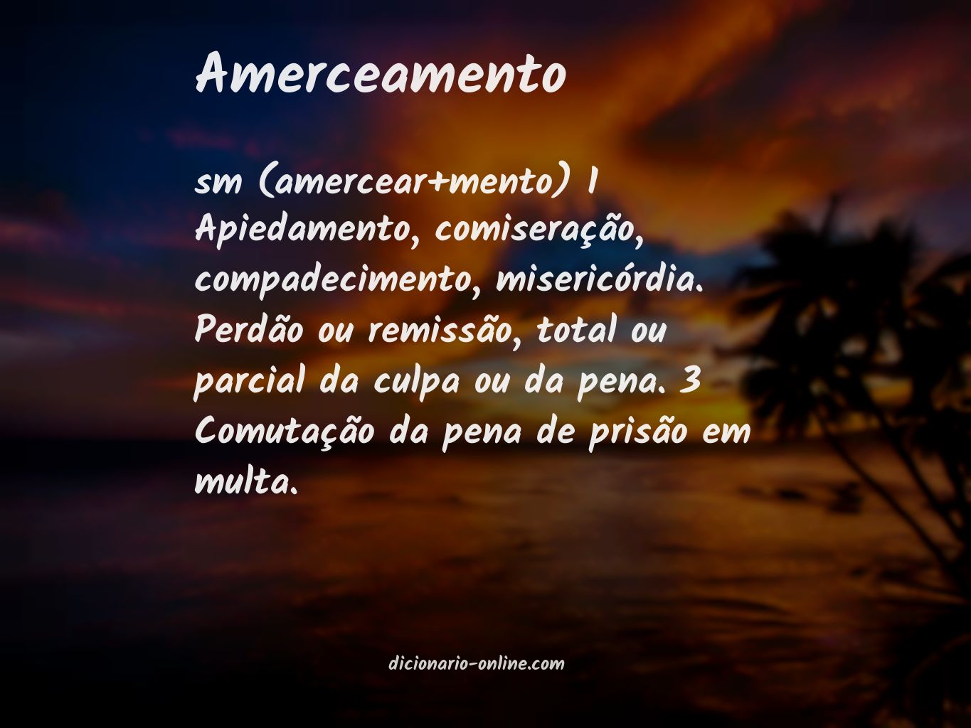 Significado de amerceamento