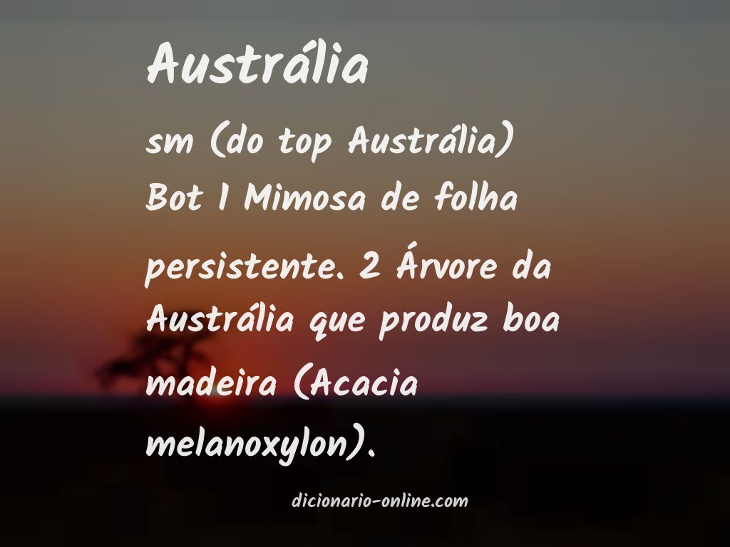 Significado de austrália
