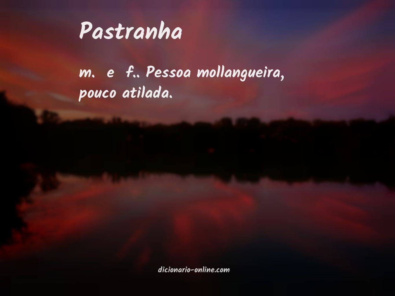 Significado de pastranha