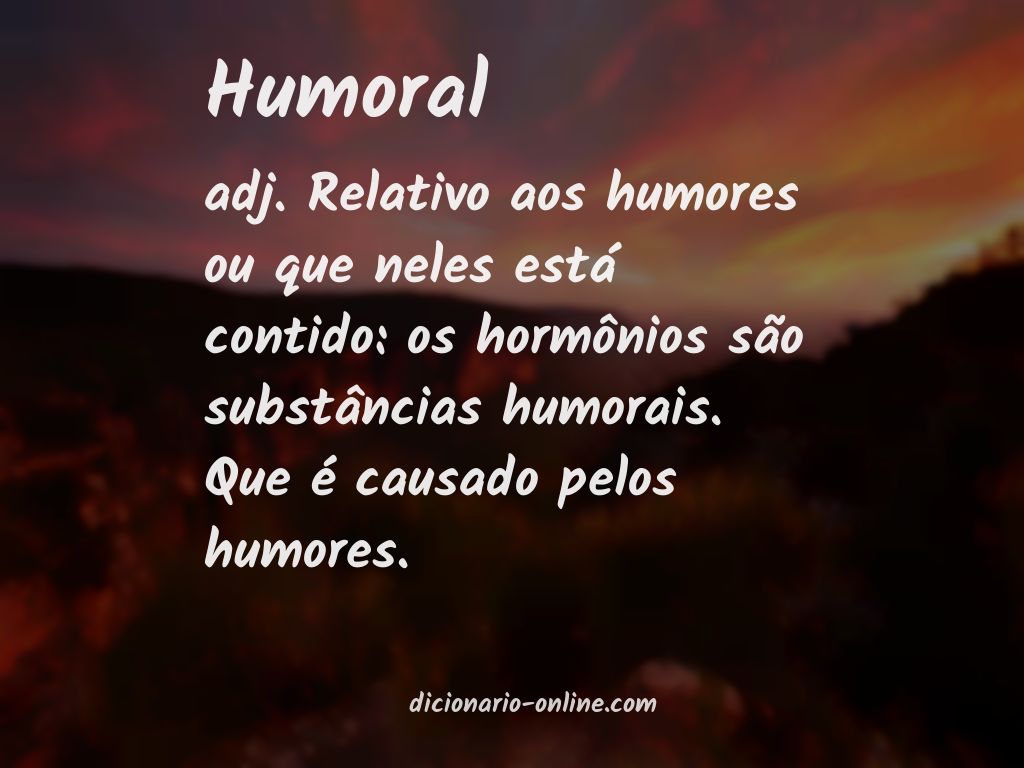 Significado de humoral