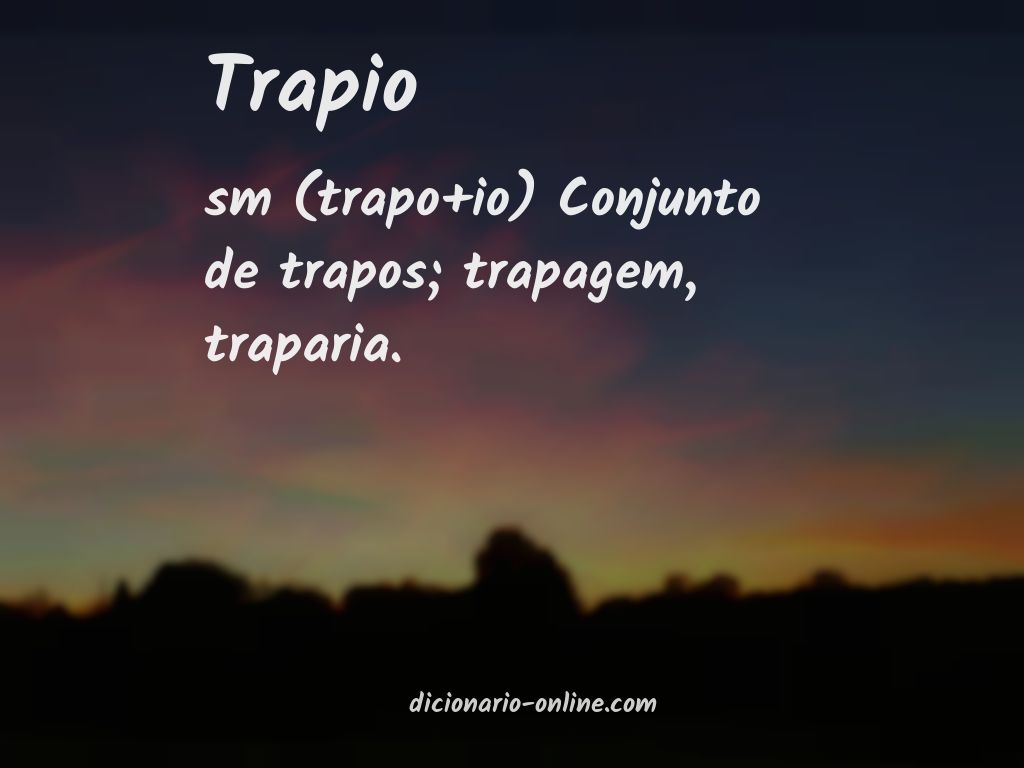 Significado de trapio