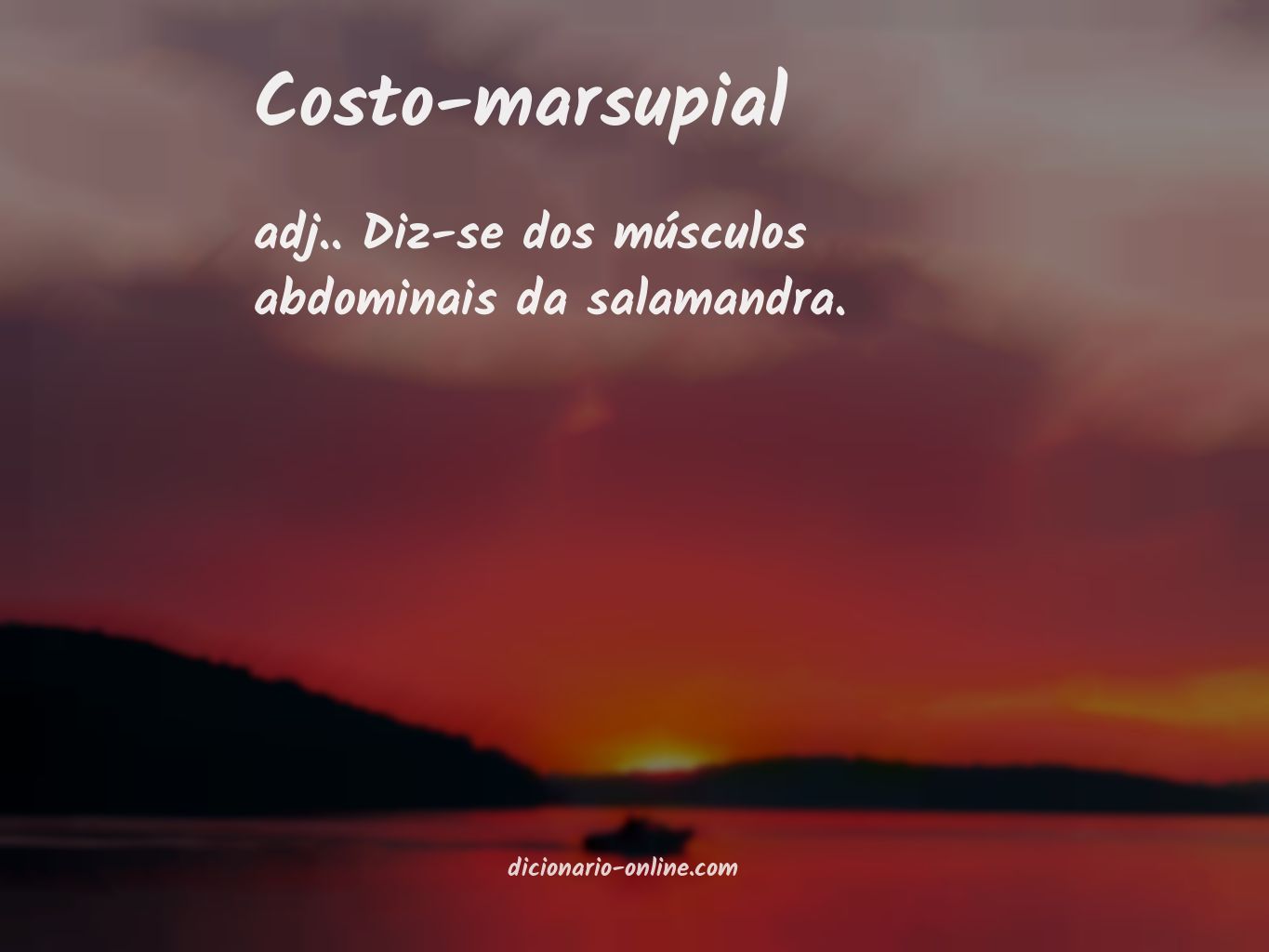 Significado de costo-marsupial