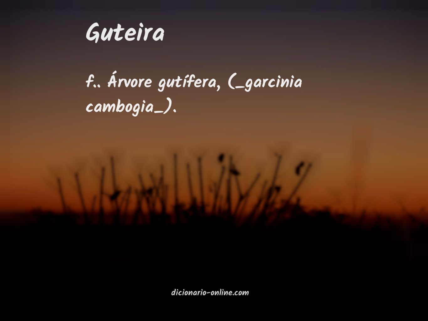 Significado de guteira