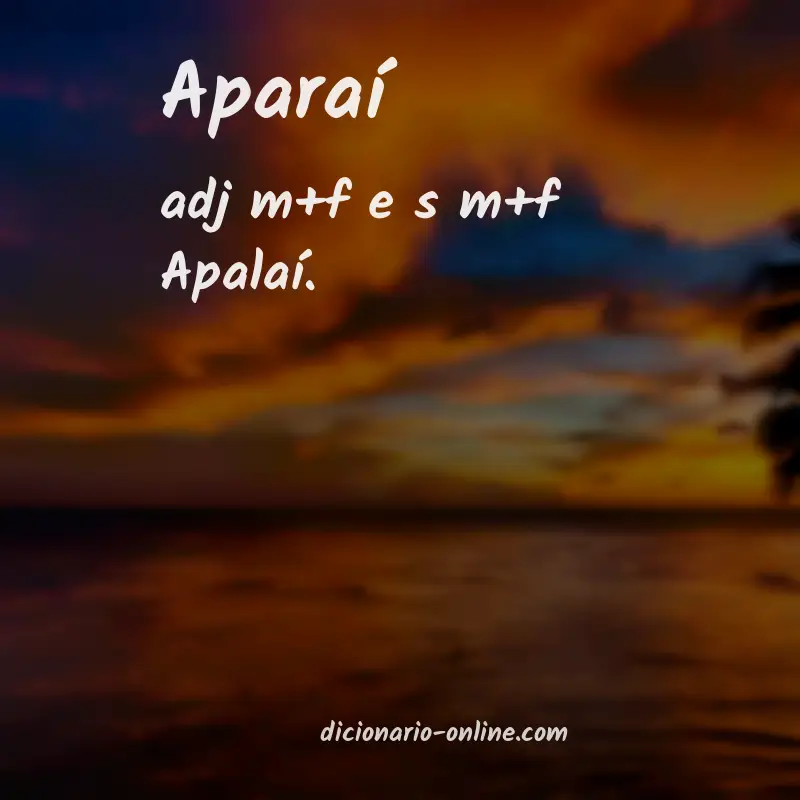 Significado de aparaí