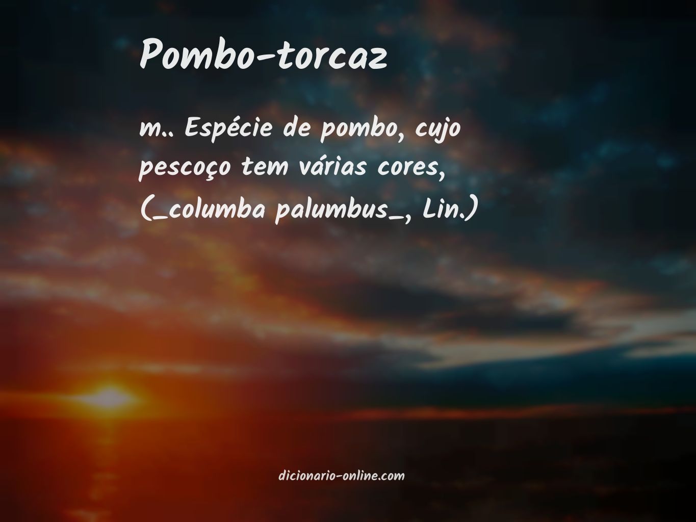 Significado de pombo-torcaz