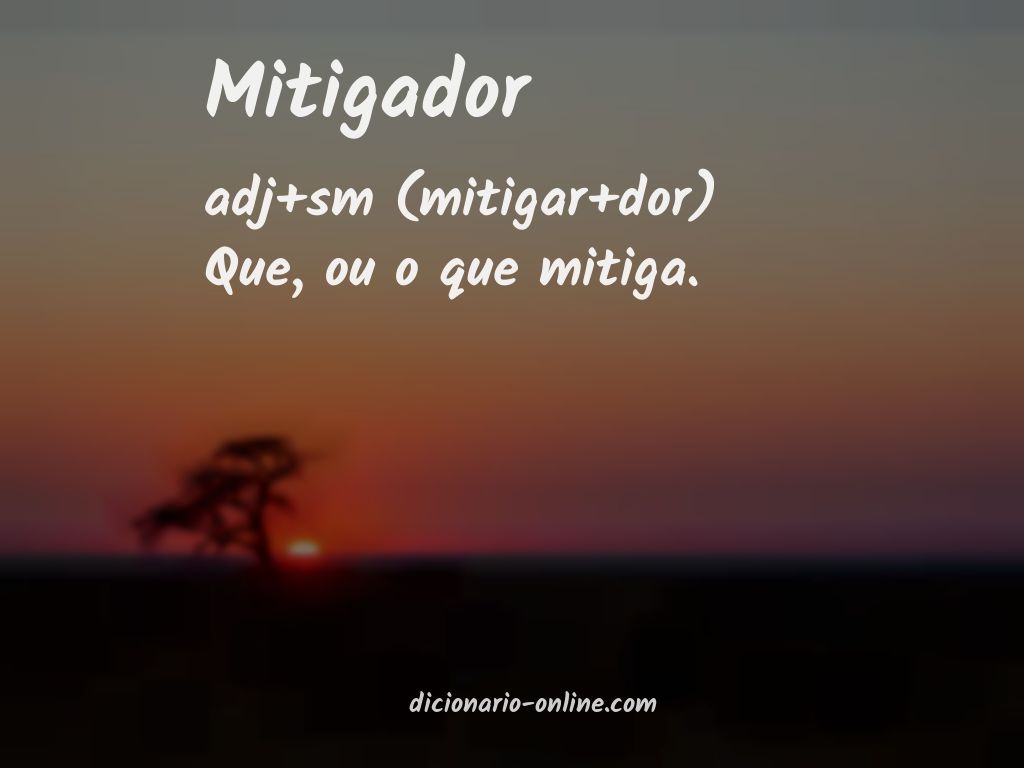 Significado de mitigador