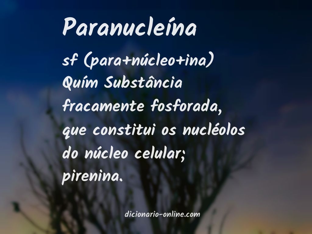 Significado de paranucleína