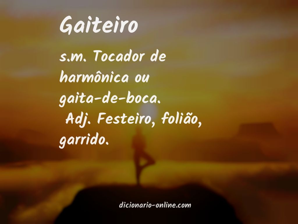 Significado de gaiteiro