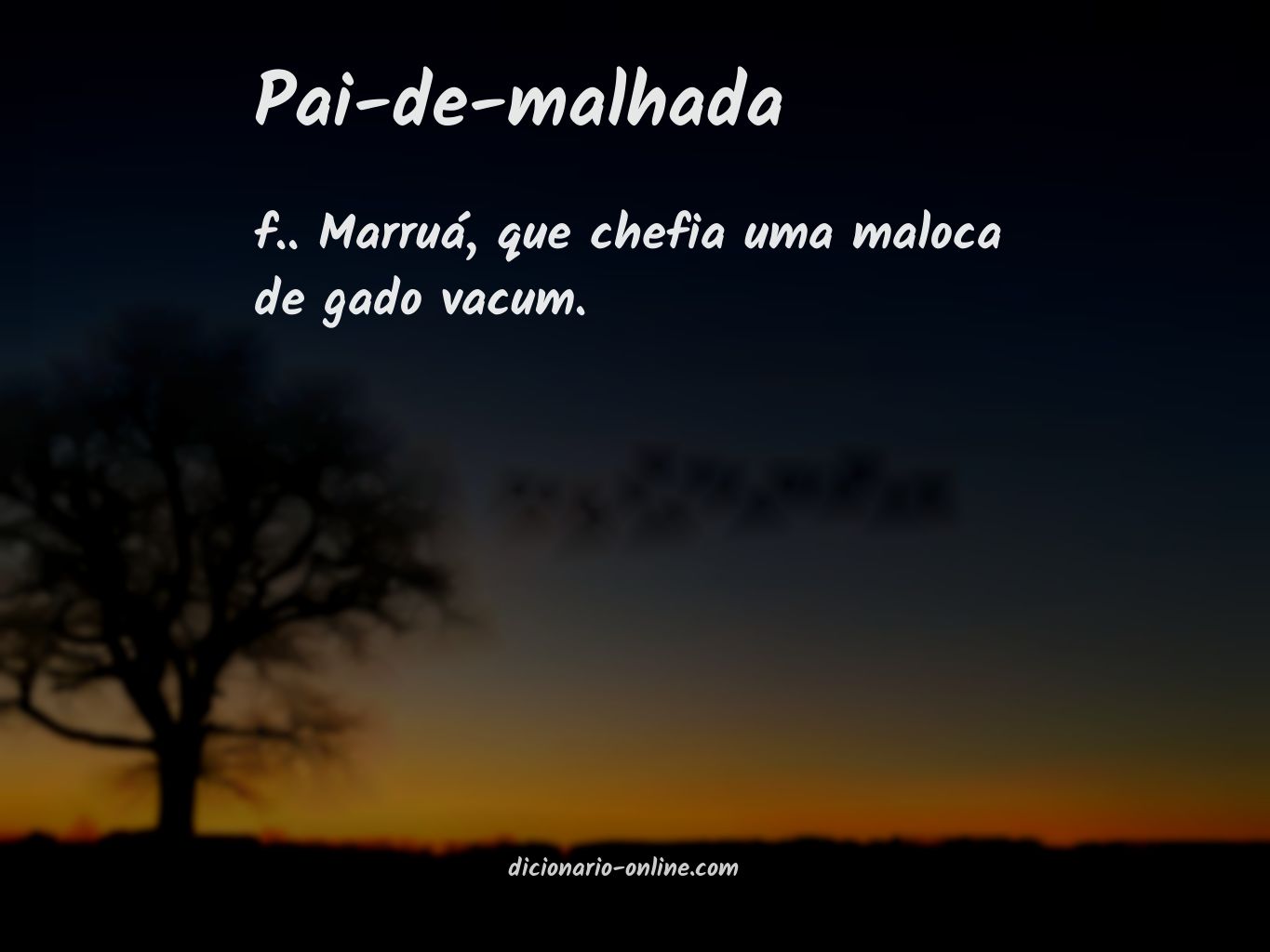 Significado de pai-de-malhada