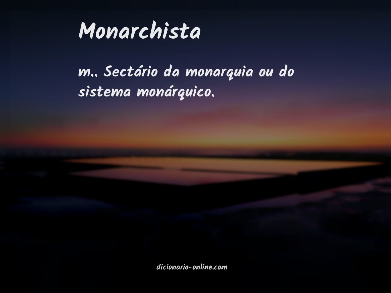 Significado de monarchista