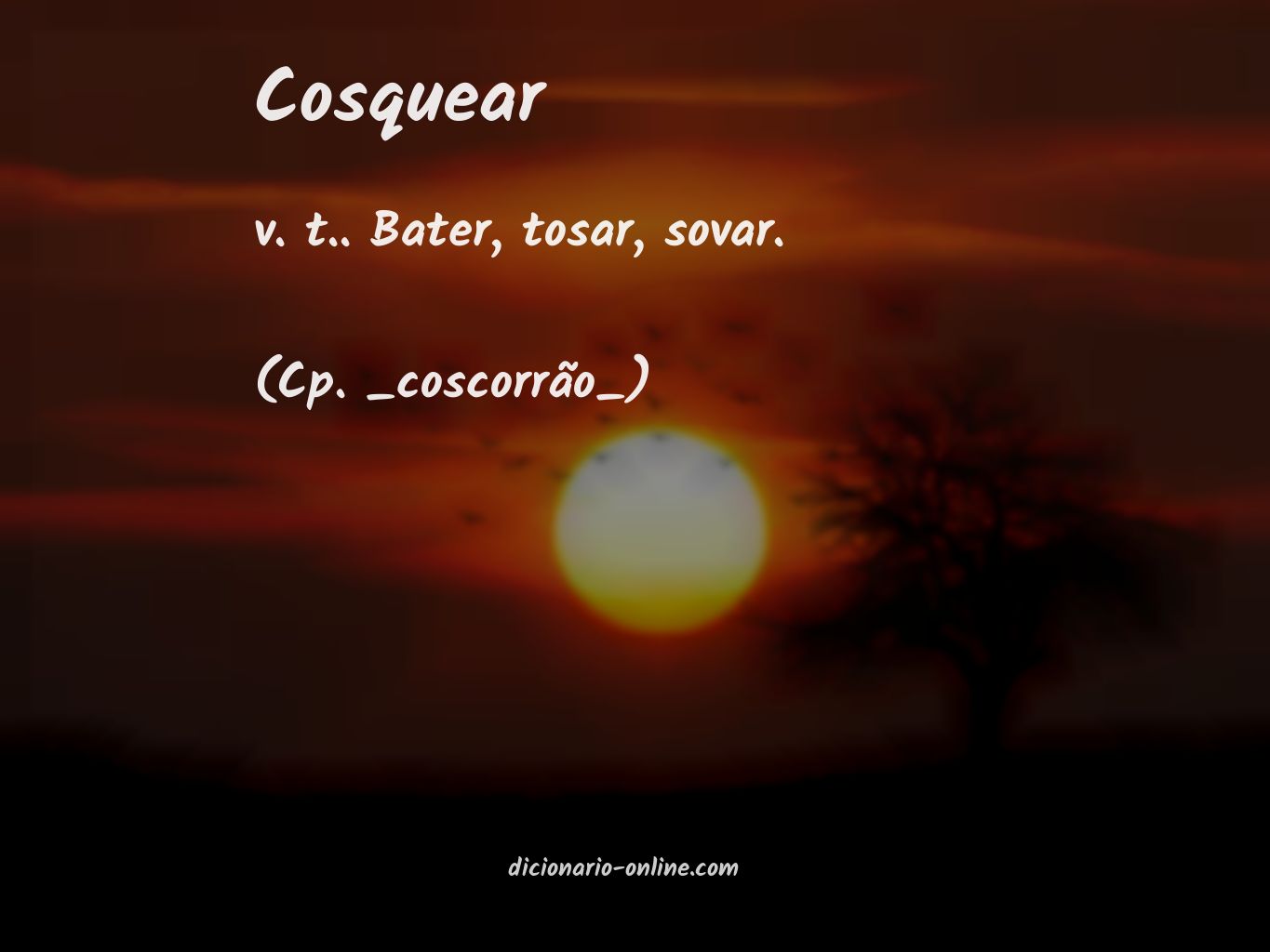 Significado de cosquear