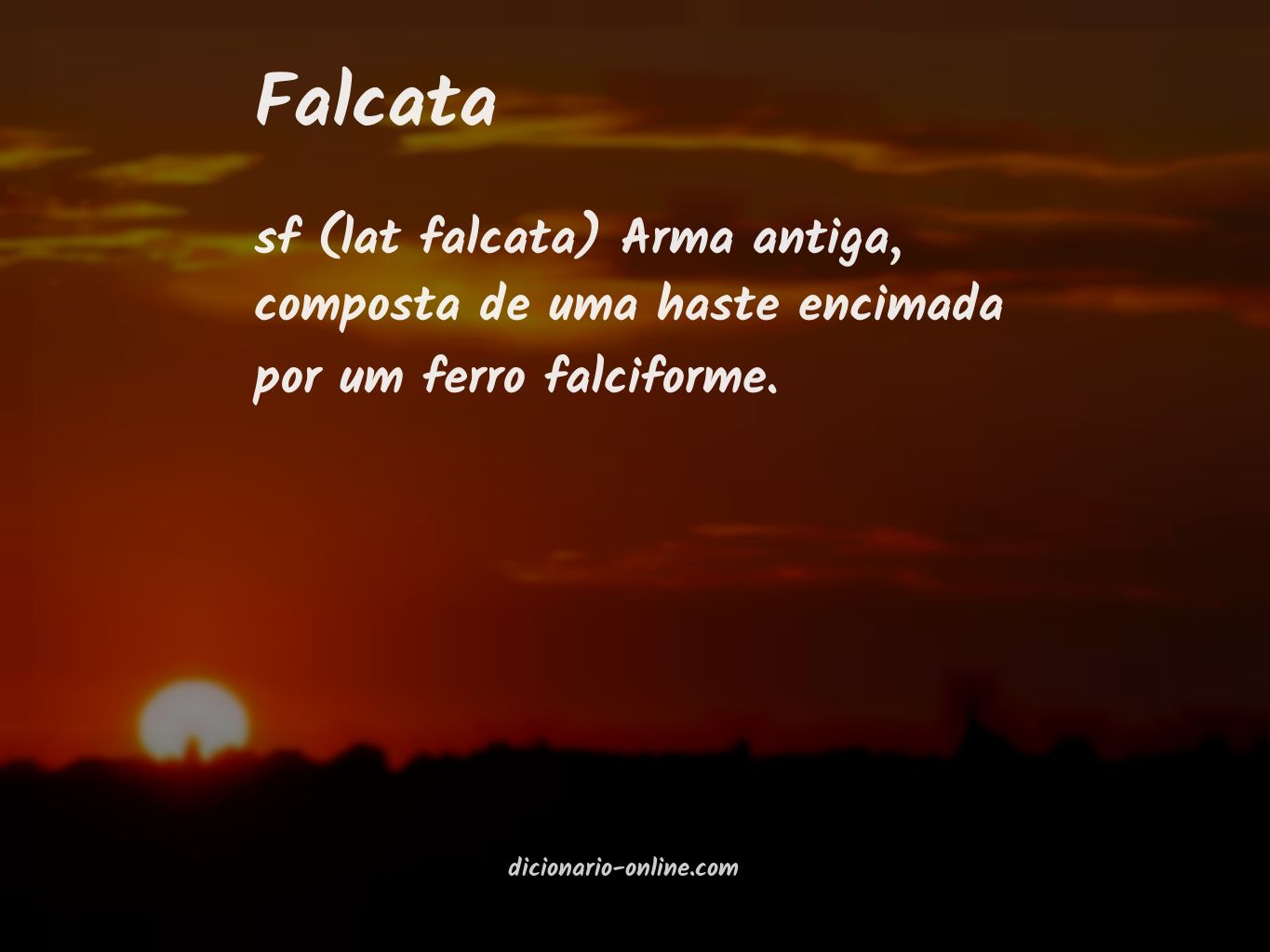 Significado de falcata