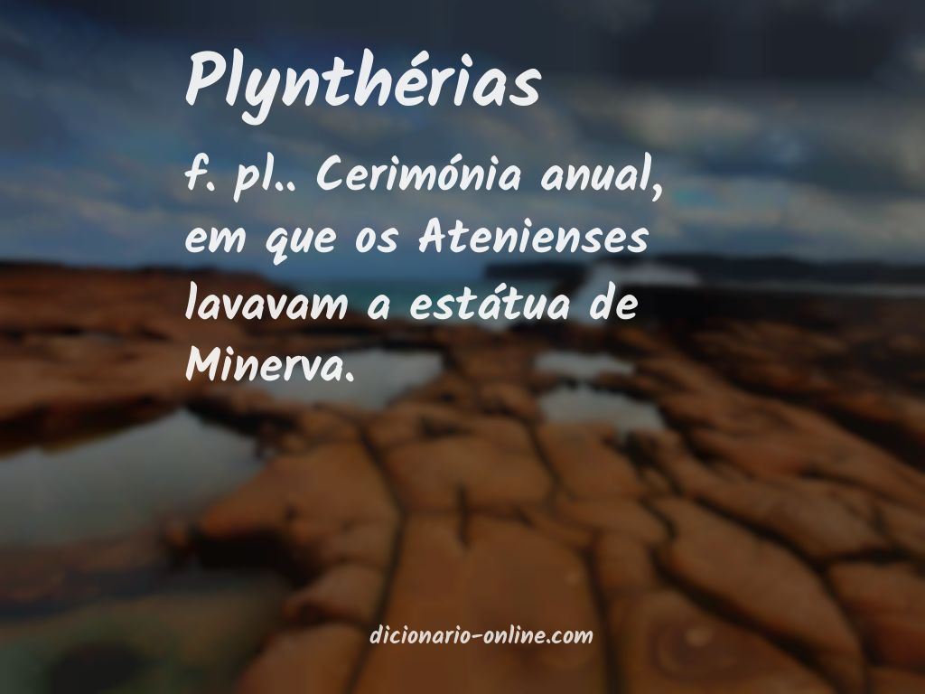 Significado de plynthérias