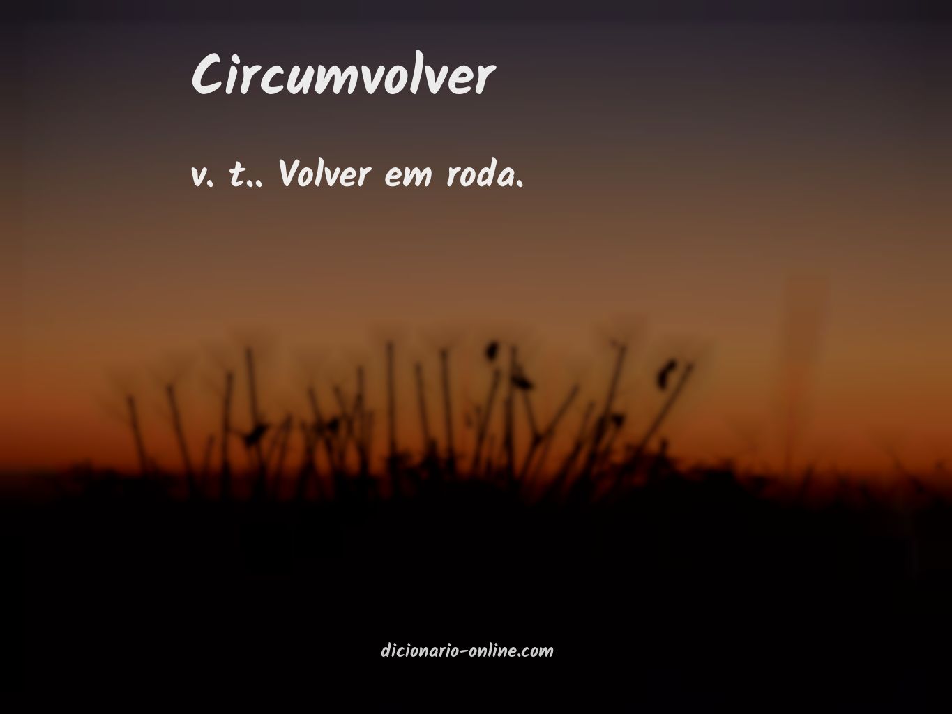 Significado de circumvolver