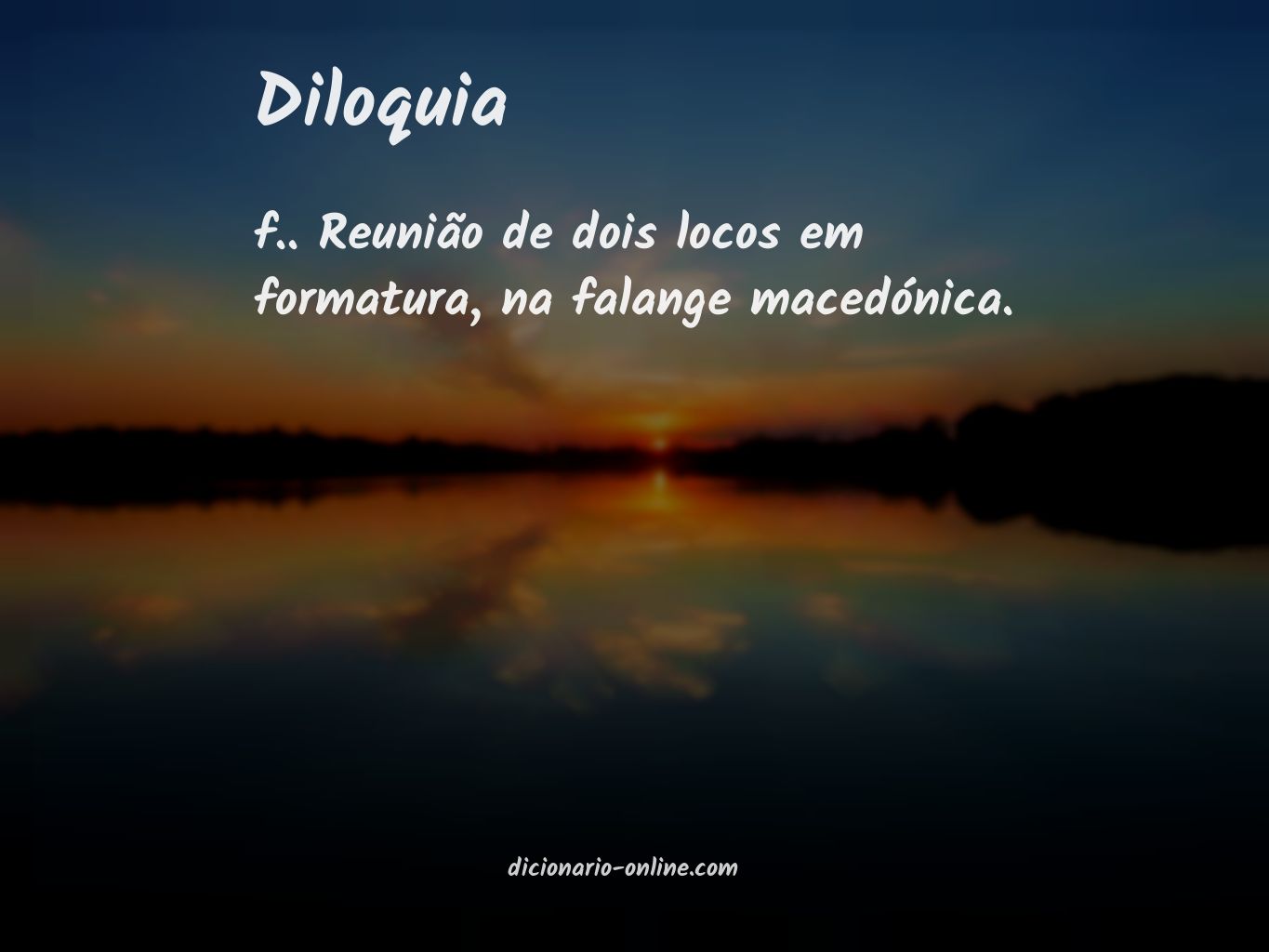 Significado de diloquia