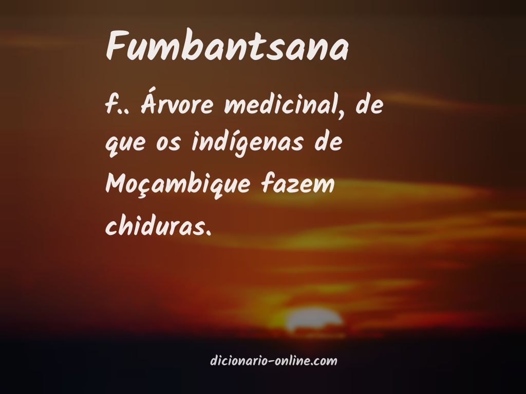 Significado de fumbantsana