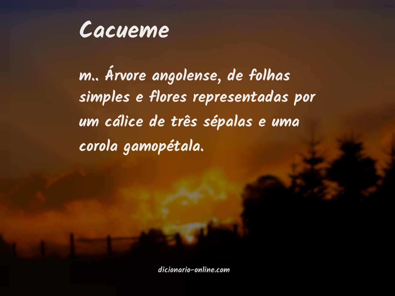 Significado de cacueme