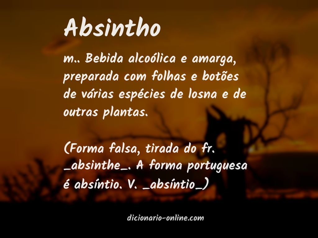 Significado de absintho