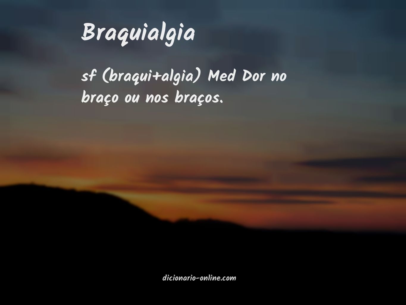 Significado de braquialgia