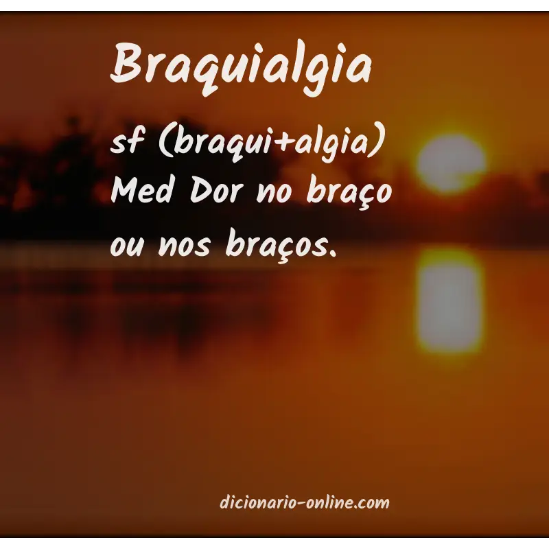 Significado de braquialgia