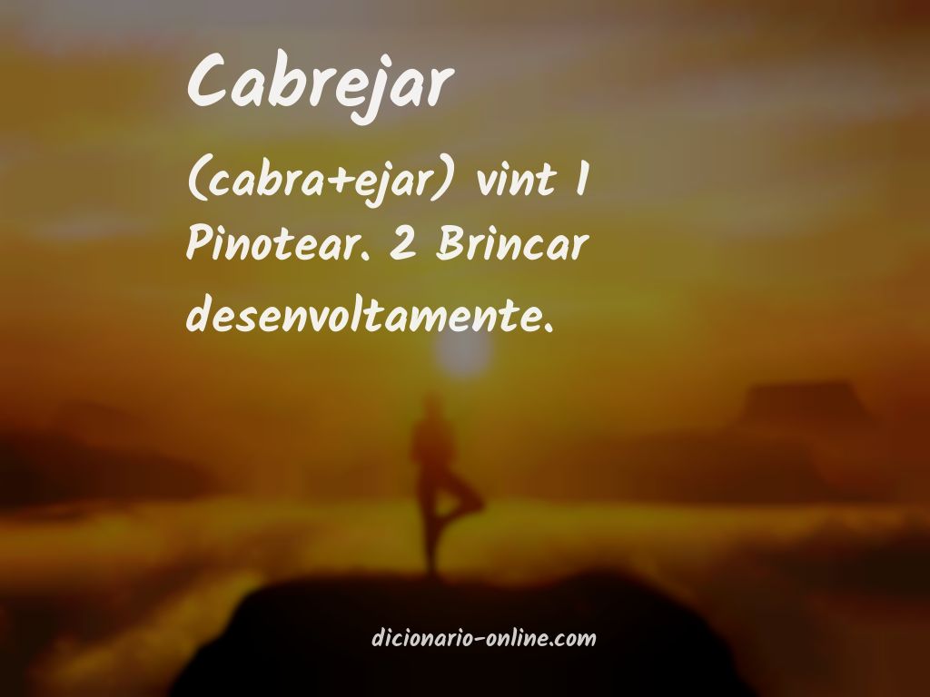 Significado de cabrejar