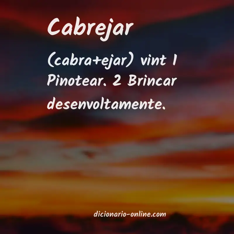 Significado de cabrejar