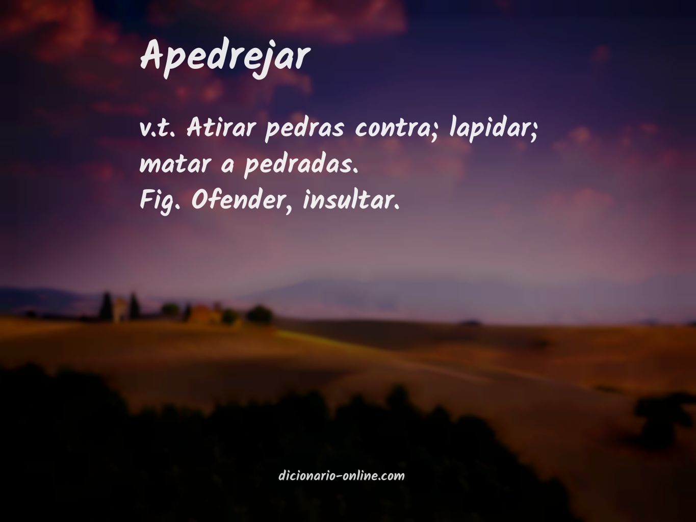 Significado de apedrejar