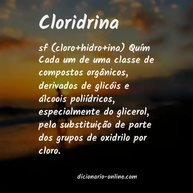 Significado de cloridrina