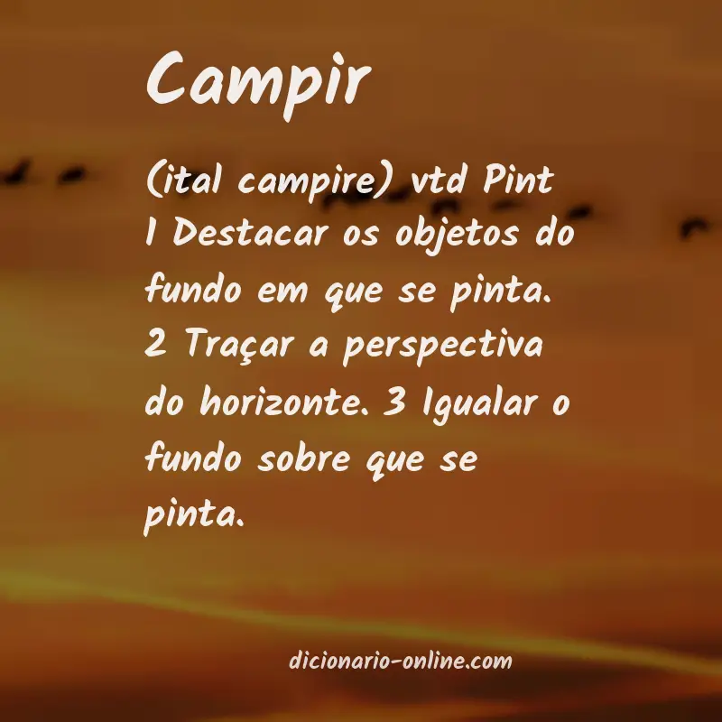 Significado de campir