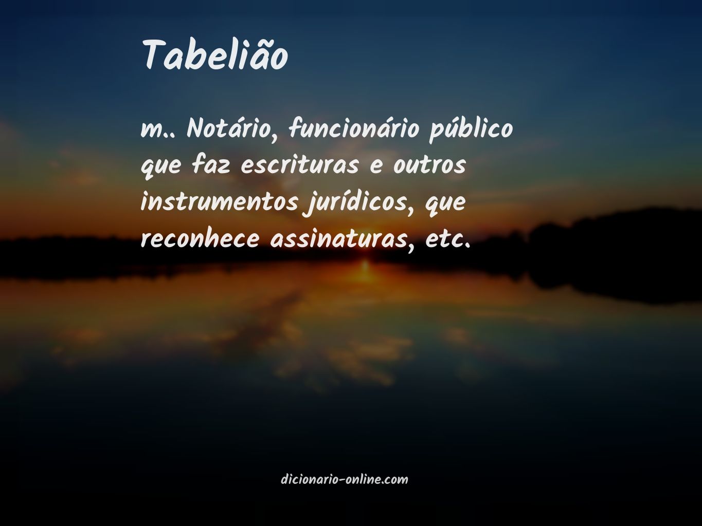 Significado de tabelião