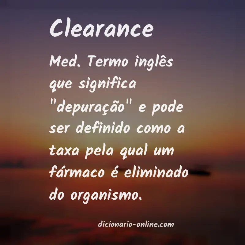 Significado de clearance