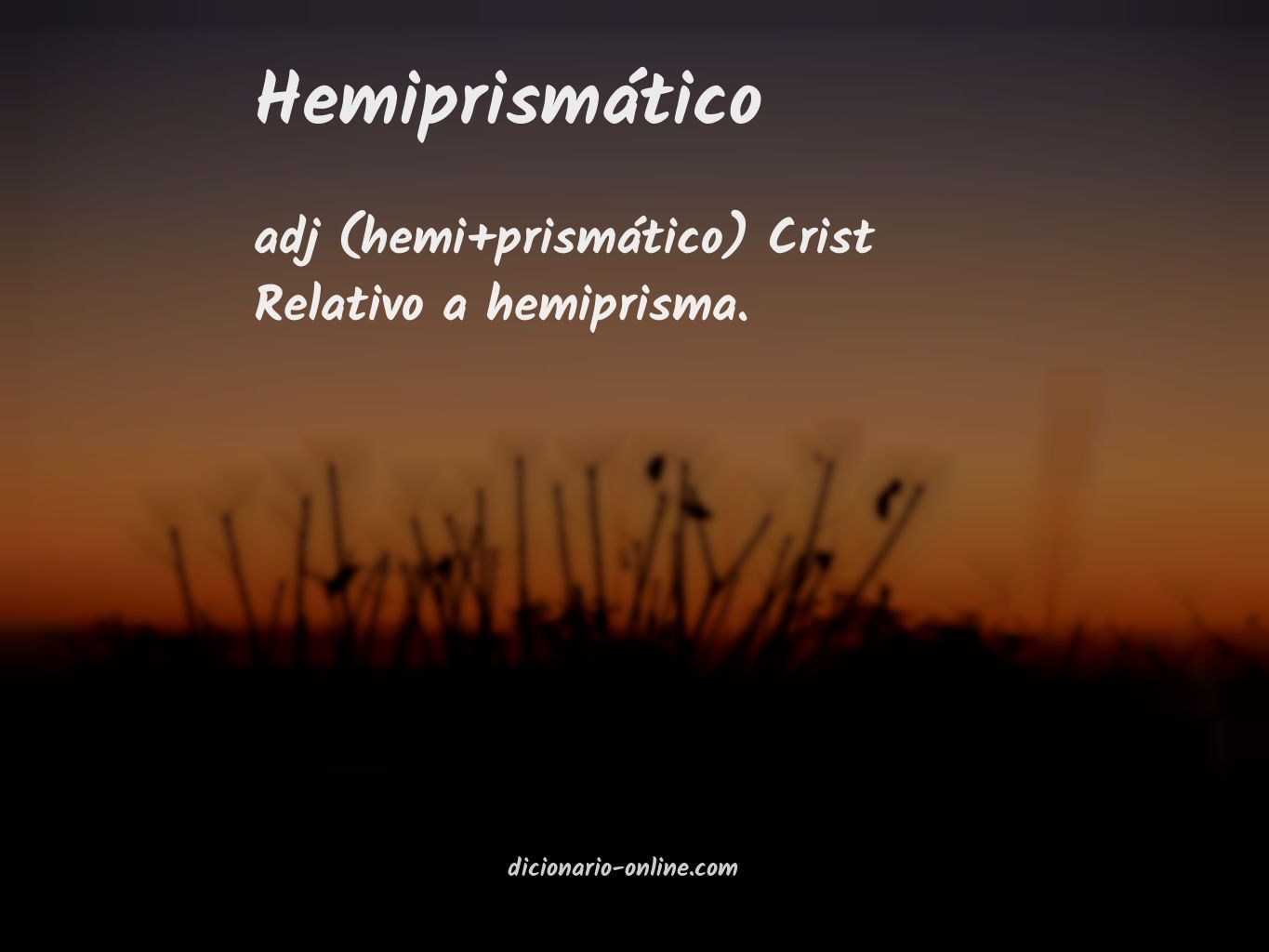 Significado de hemiprismático