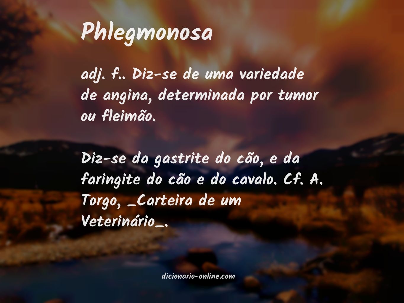 Significado de phlegmonosa
