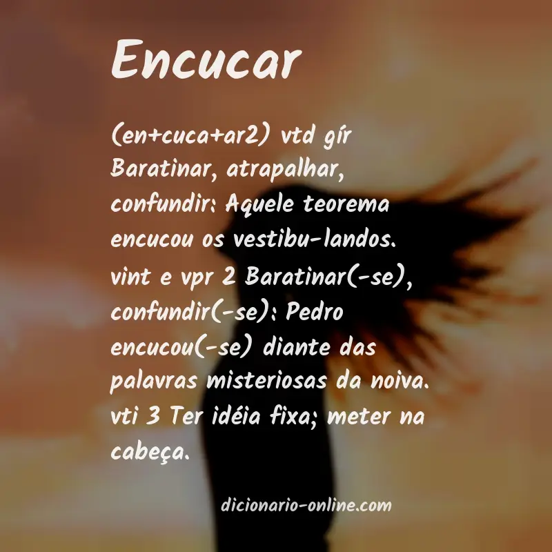 Significado de encucar