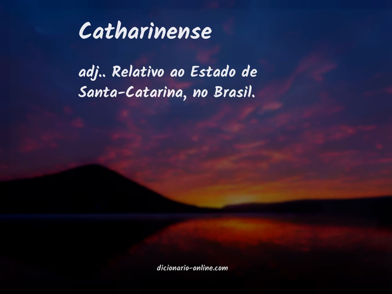 Significado de catharinense